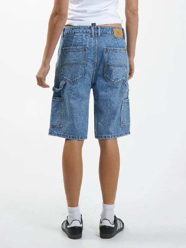 Slouch Carpenter Short - Vintage Timeworn Blue