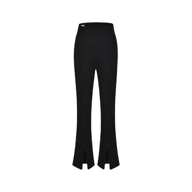 Split-hem cigarette trousers One