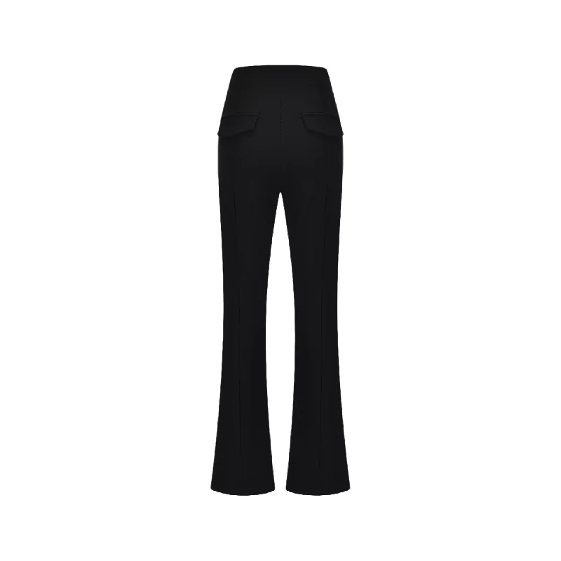 Split-hem cigarette trousers One