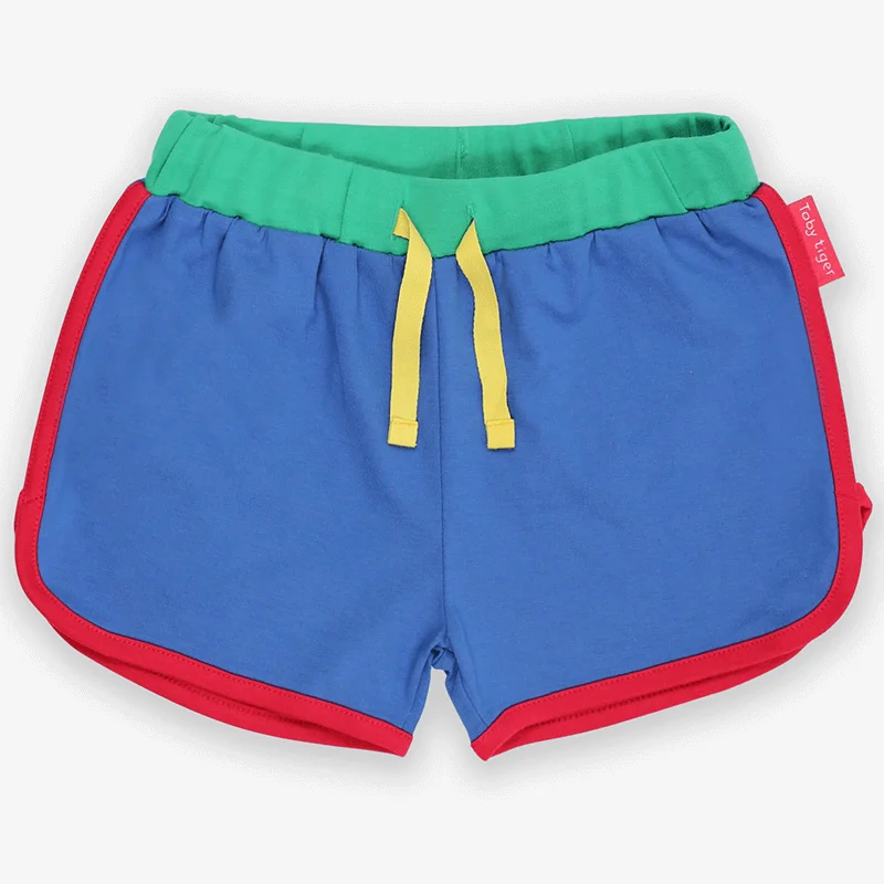 Toby Tiger Blue Running Shorts