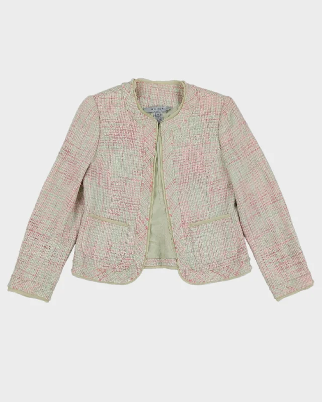 Pink and Green Tweed Blazer - S