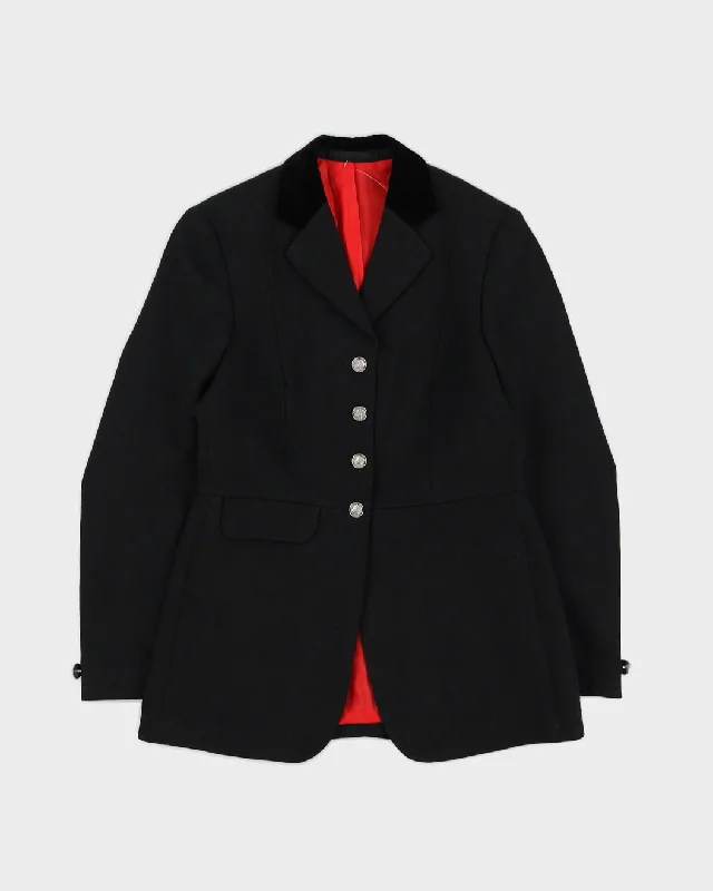 Black Equestrian Riding Blazer Jacket - S