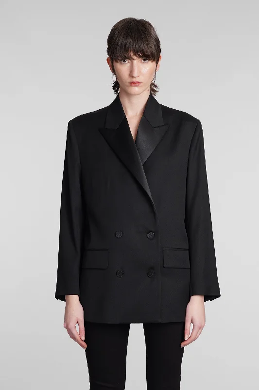 Laureen Blazer in black wool