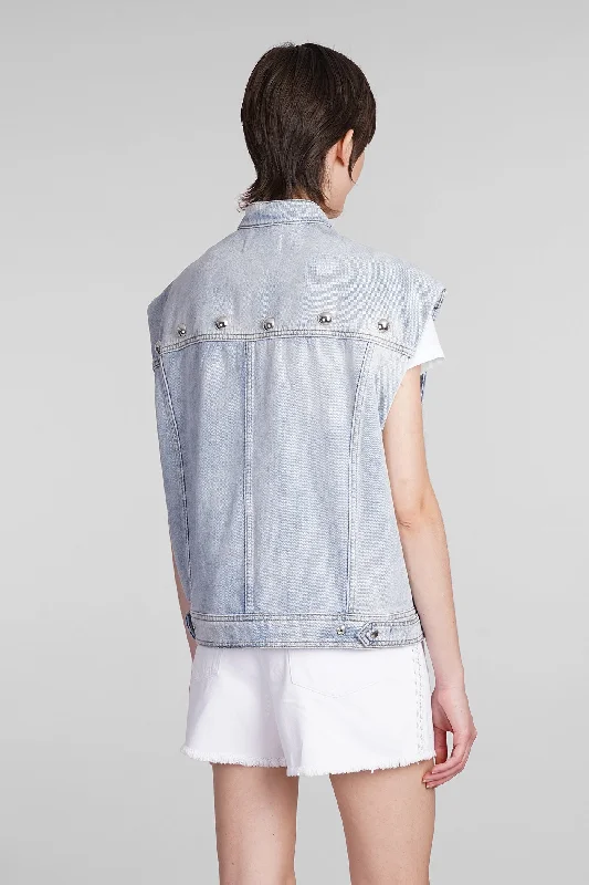 Orazio Denim Jackets in blue cotton