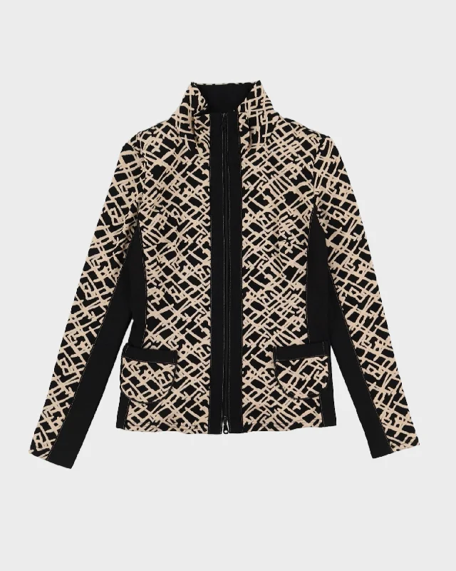 Joseph Ribkoff Black Patterned Jacket - S