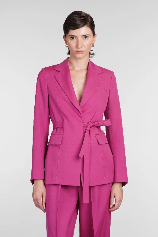 Blazer in fuxia wool