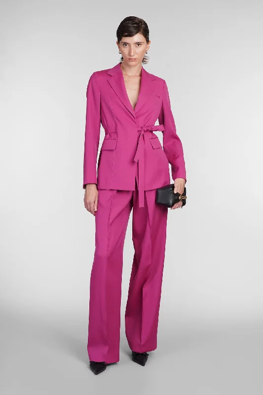 Blazer in fuxia wool