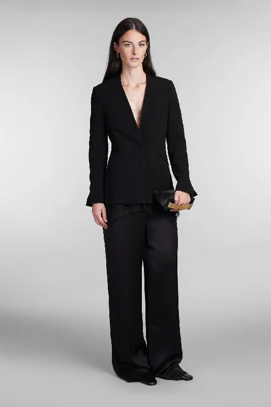 Allie Blazer in black acetate