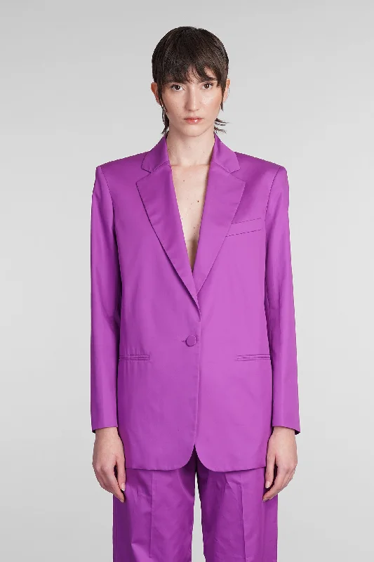 Guia Blazer in Viola cotton