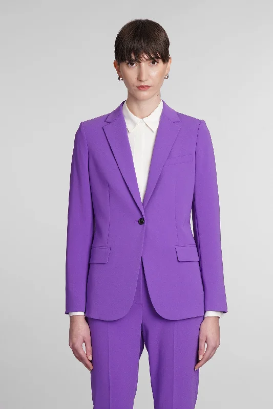 Blazer in Viola Triacetate