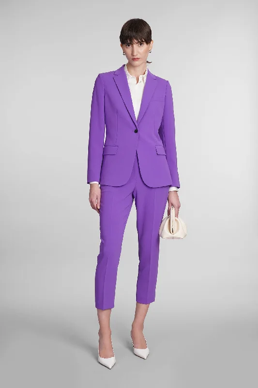 Blazer in Viola Triacetate