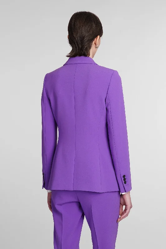 Blazer in Viola Triacetate