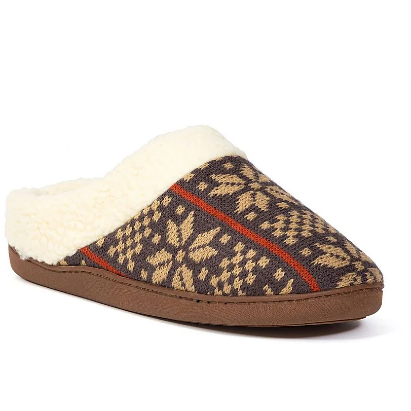 9-10 Medium (D) / Dark Brown/Tan Knit