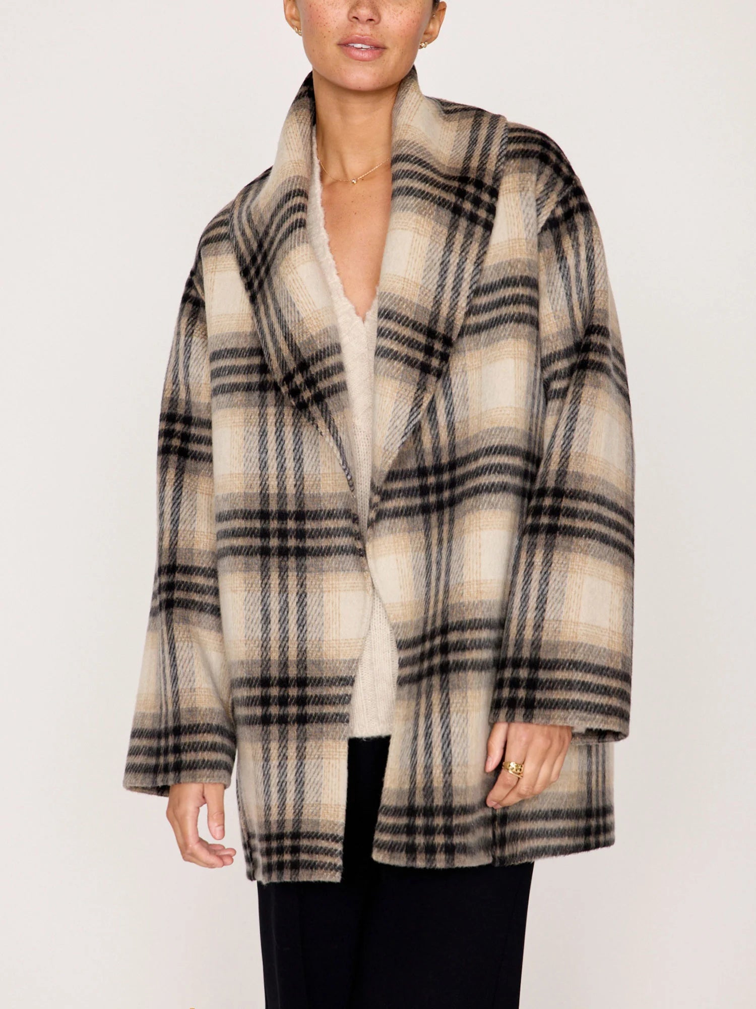 Finley Plaid Coat Heritage Plaid