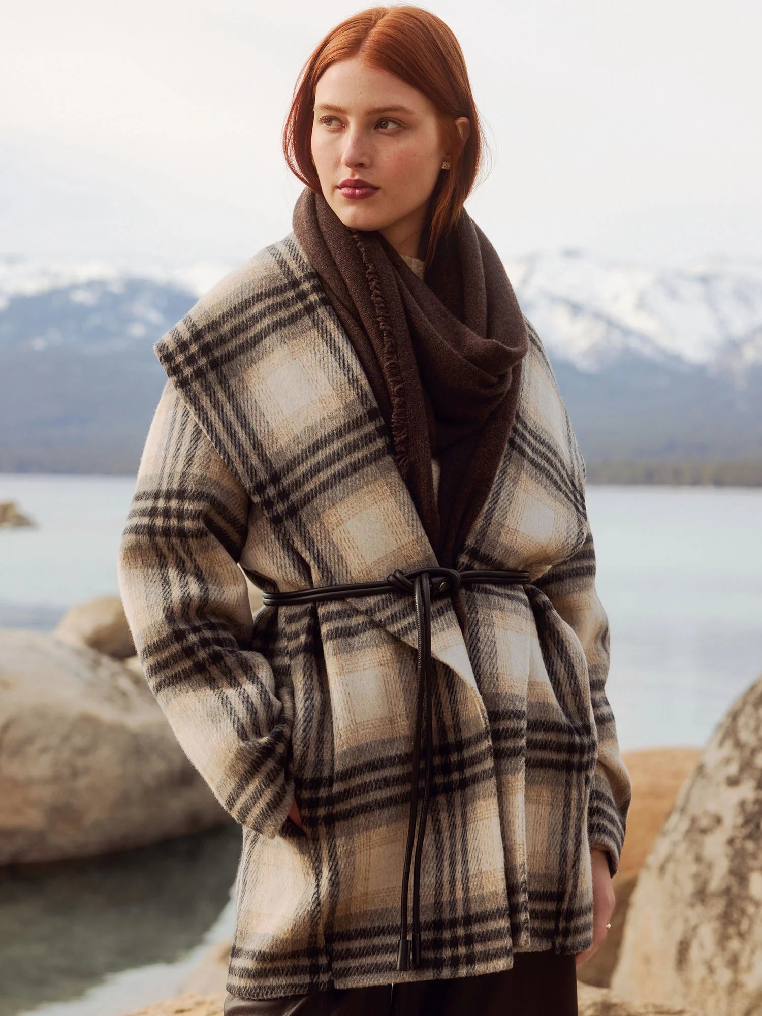 Finley Plaid Coat Heritage Plaid