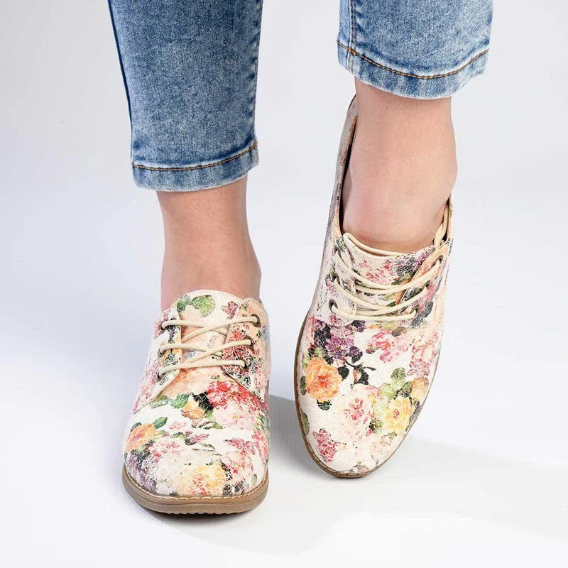 Soft Style by Hush Puppies Tyler Crackle Floral  - Pearl