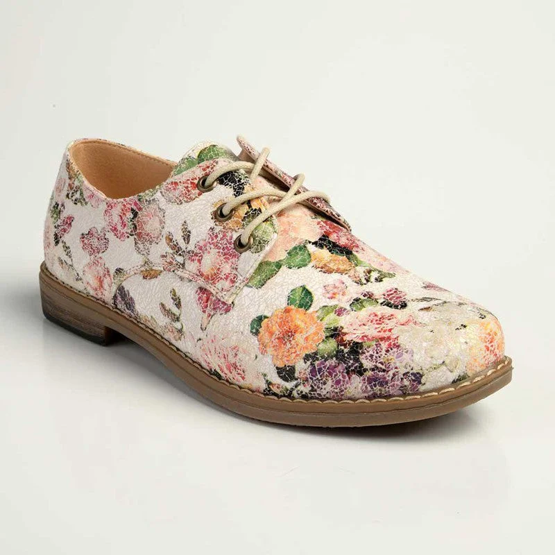 Soft Style by Hush Puppies Tyler Crackle Floral  - Pearl