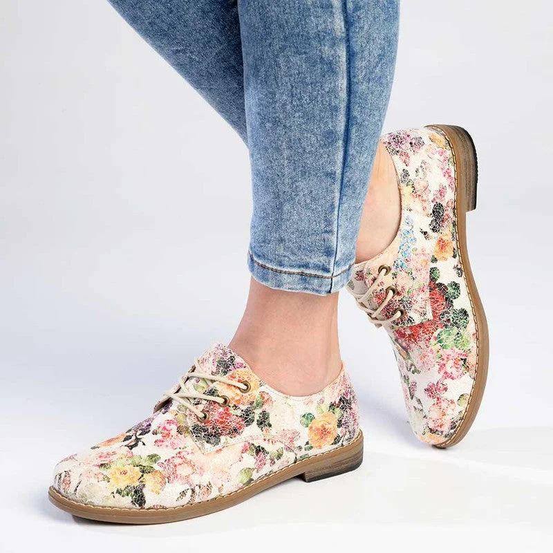 Soft Style by Hush Puppies Tyler Crackle Floral  - Pearl