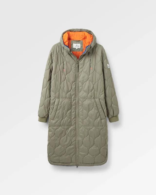 Flora 2.0 Long Recycled Insulated Parka - Dusty Olive