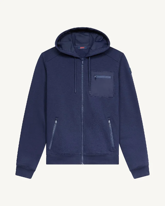 Hector cotton zipped jacket Navy