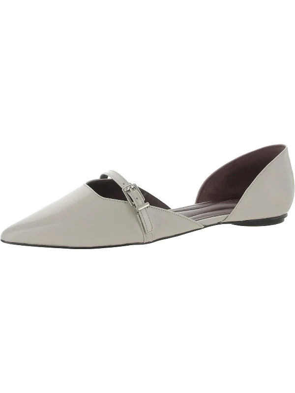 Holly Womens Patent Leather Slip On D'Orsay