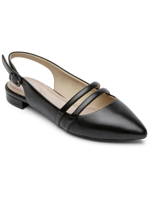 TM ADELYN SLING Womens Faux Leather Dressy Slingbacks