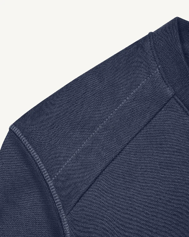 Ulysse round-necked cotton sweatshirt Navy