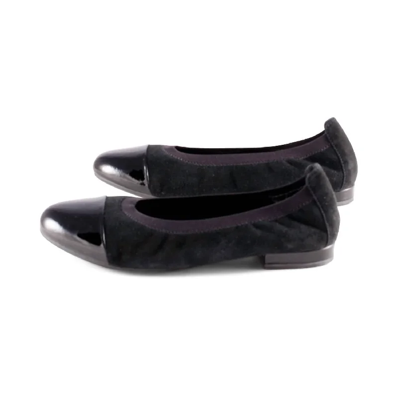 Women's Nicole Slip On In Black Suede