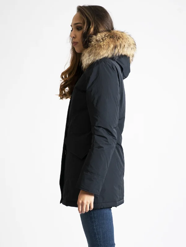 Giaccone Parka in Shape Memory Blu