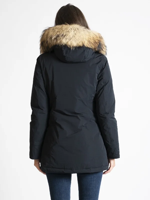 Giaccone Parka in Shape Memory Blu