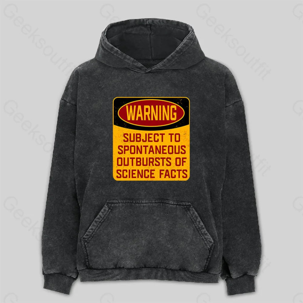 Science Warning Washed Hoodie