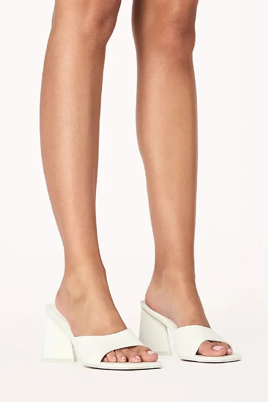 Stylish and affordable women's shoesBiLLiNi Gracen Triangle Block Heel White