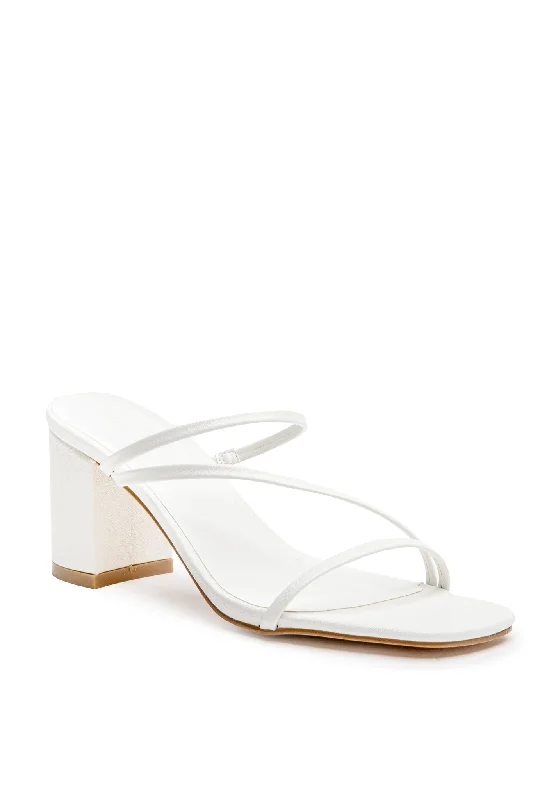 Classy and elegant women's shoes for formal eventsBiLLiNi Yazmin Block Heel White