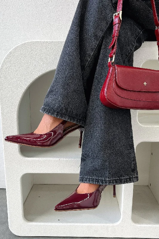 Chic and stylish women's shoes that complement every outfit and occasioElsa Heels - Burgundy