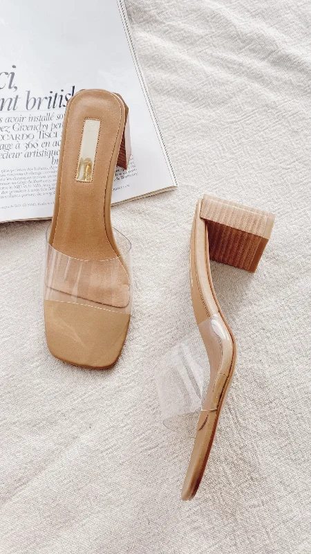 Elegant and sophisticated women's shoes for mature womenLucy Heel - Clay/Clear