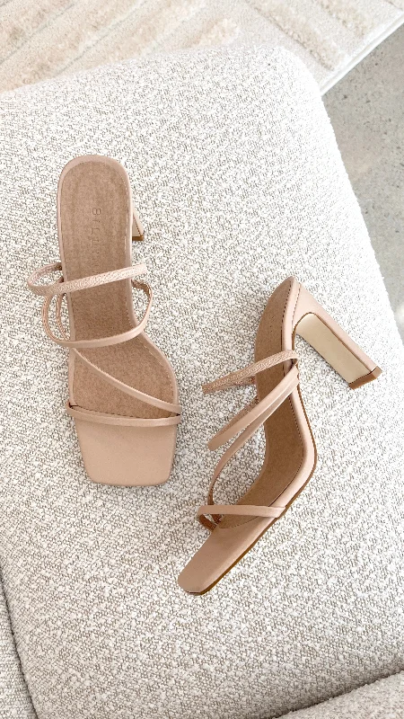 Elegant and classic women's shoes for bridal partiesRyleigh Heel - Nude
