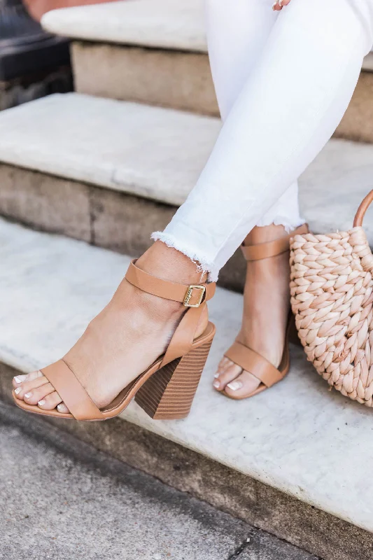 Versatile and stylish women's shoes for everyday chicTeagan Tan Wooden Block Heels FINAL SALE