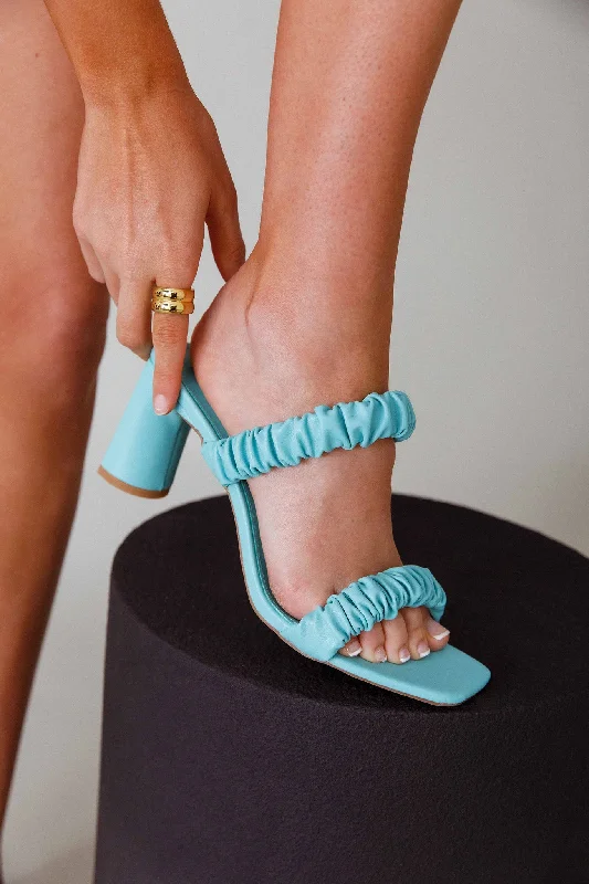 Stunning and eye-catching women's footwearTHERAPY Kava Block Heel Seafoam
