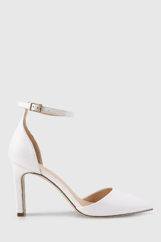 Comfortable and supportive women's shoes for all-day wearVERALi Kitra Closed Toe Heels White