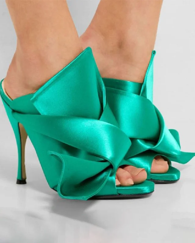 Chic and stylish women's shoes for summerSolid Color Glamorous Peep Toe Sandals