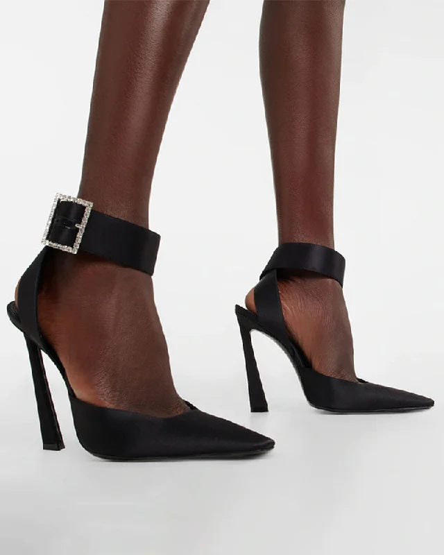 Bold and colorful women's shoes for making a statementSolid Color Undeniable Pointed Toe Sandals