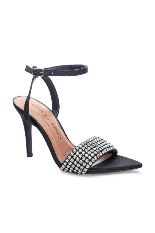 Chic and trendy women's shoes for the officeTwinkle Toe Black Rhinestone Heels - Final Sale