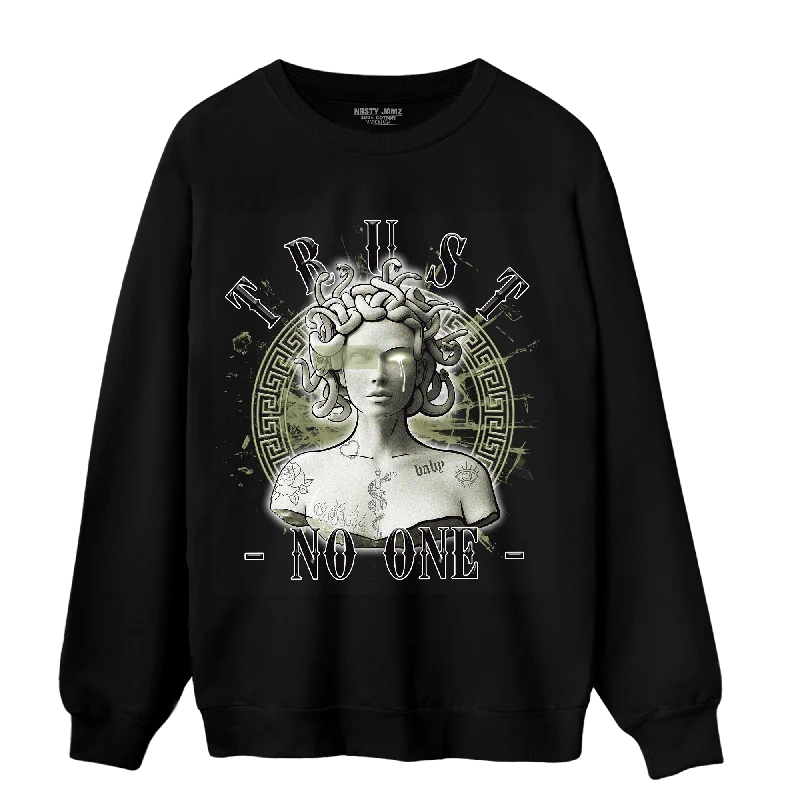Comfy and stylish women's shoes for everyday comfortNastyJamz Yeezy Slide Resin Sweatshirt Match Trust No One Medusa