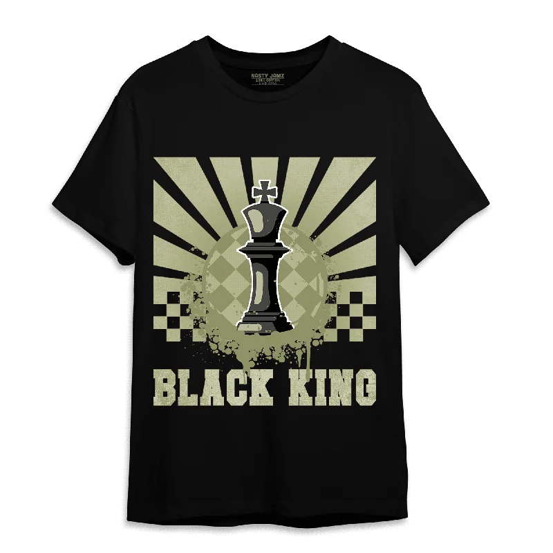 Feminine and dainty women's shoe designsNastyJamz Yeezy Slide Resin T Shirt Match Black King Collection
