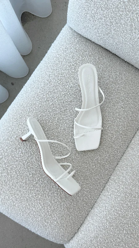 Elegant and sophisticated women's shoes for any formal eventMabel Heel - White