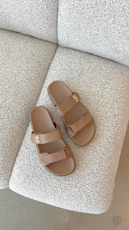 Comfy casual women's shoes for everyday wearAmylee Slide - Light Cashew