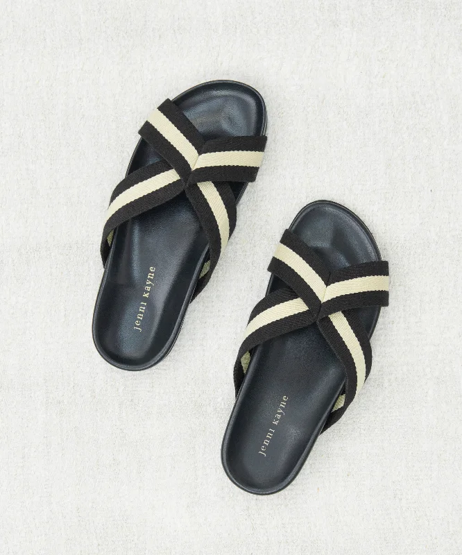 Chic and stylish women's shoes for summerCotton Crossover Sandal