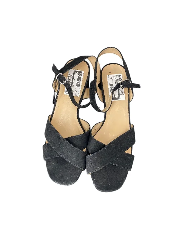 Chic and stylish women's shoes for graduation ceremoniesSandals Heels Block By A New Day In Black, Size: 9