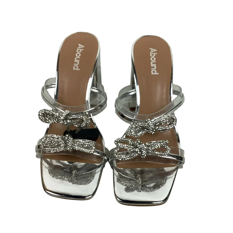 Flattering and stylish women's shoes for petite feetSandals Heels Block By Abound In Silver, Size: 7.5