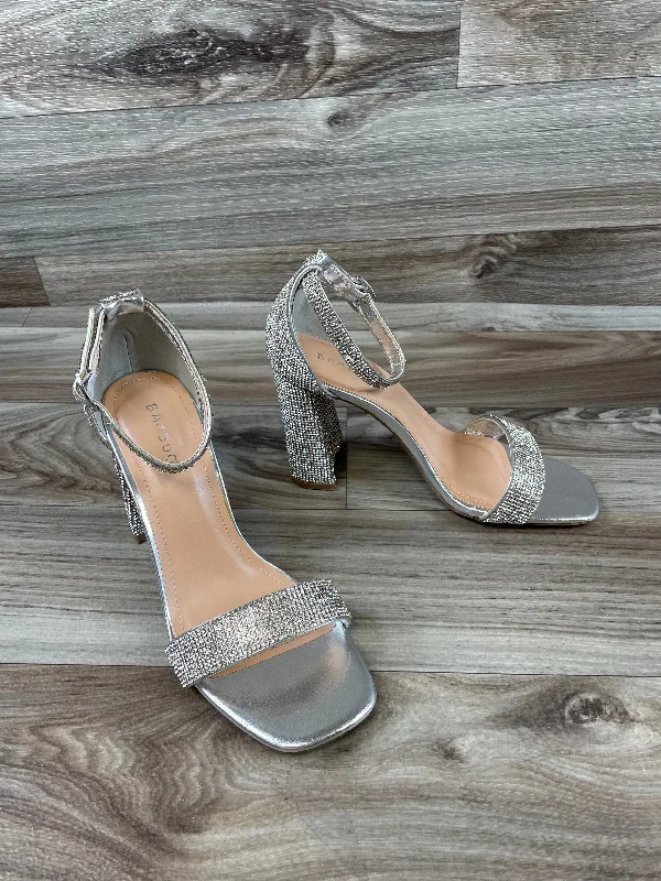 Chic and stylish women's shoes for fashion weekSandals Heels Block By Bamboo In Silver, Size: 7.5